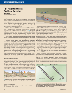 DEFINING DIRECTIONAL DRILLING