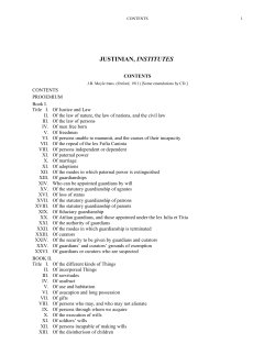 justinian, institutes