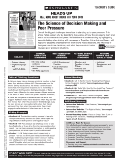 The Science of Decision Making and Peer Pressure