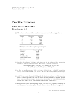 Practice Exercises