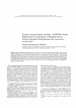 Enzyme-Catalyzed Organic Synthesis: NAD(P)H Cofactor