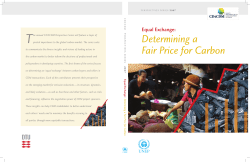 Determining a Fair Price for Carbon