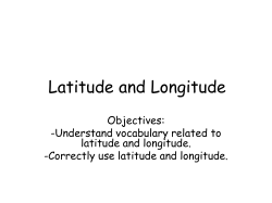 Latitude and Longitude