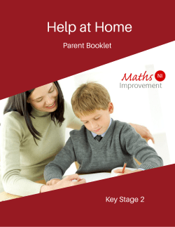 Parents Booklet Key Stage 2