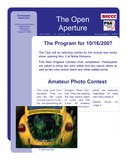 October 2007 - Housatonic Camera Club