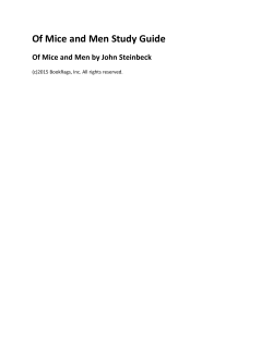 Of Mice and Men Study Guide