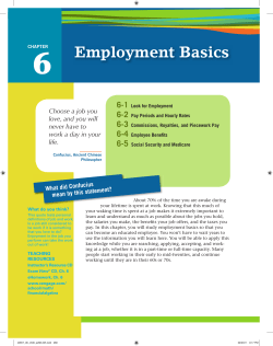 Employment Basics - Henry County Schools