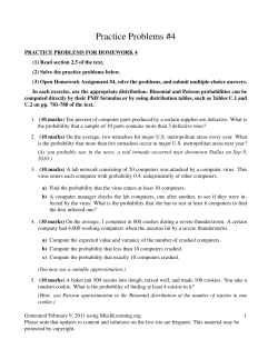 Practice Problems #4