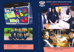 senior school - Mount Lawley Senior High School