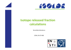Isotope released fraction calculations