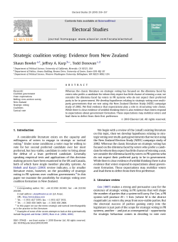Strategic coalition voting: Evidence from New Zealand