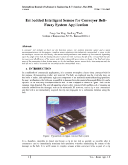 Embedded Intelligent Sensor for Conveyer Belt