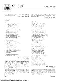 Pectoriloquy - CHEST Journal - American College of Chest Physicians