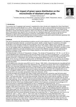 The impact of green space distribution on the microclimate of