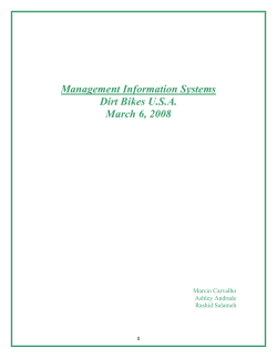Management Information Systems