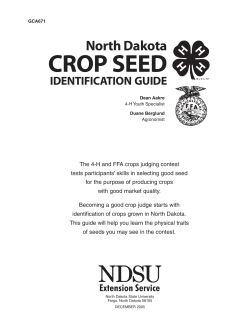 Crop Seed Identification Guide