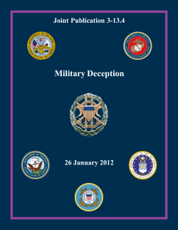 JP 3-13.4, Military Deception