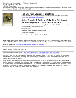 Out of Bounds - Center for the Study of Social Difference