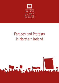 Parades and Protests in Northern Ireland