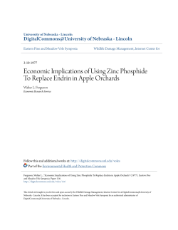 Economic Implications of Using Zinc Phosphide To Replace Endrin