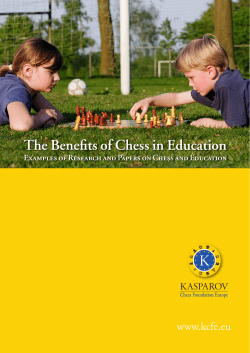 The Benefits of Chess in Education