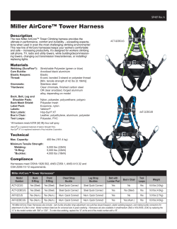 Miller AirCore&trade; Tower Harness