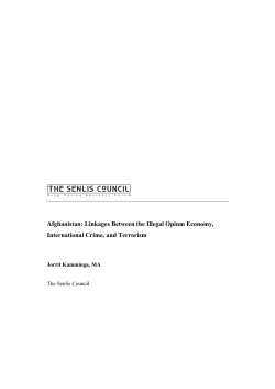 Afghanistan: Linkages Between the Illegal Opium Economy