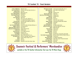 food exhibitor and vendor listing