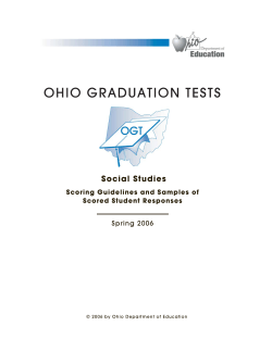 Score Point: 0 - Ohio Department of Education