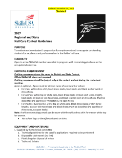 Nail Care - Oklahoma Department of Career and Technology