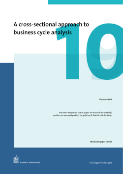 A cross-sectional approach to business cycle analysis