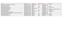 Exam Programme Professor Oral/Writte Date Time Location