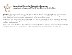 Mapping the Legacy of WWI in the Middle East