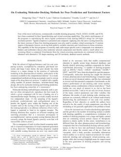 On Evaluating Molecular-Docking Methods for