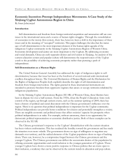 Economic Incentives Preempt Independence Movements: A Case