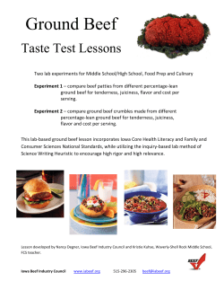 Ground Beef - Montana Beef Council