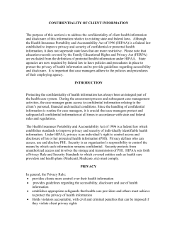 confidentiality of client information