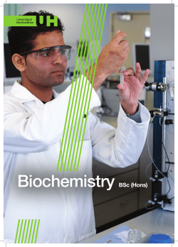 the course leaflet for BSc Biochemistry