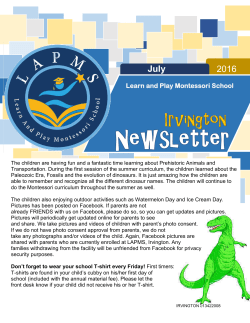 July 2016 - Learn And Play Montessori School