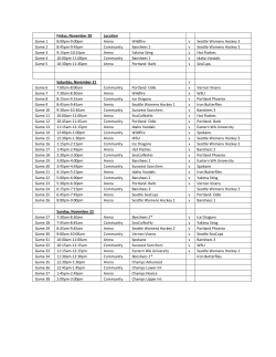 Game schedules - Wenatchee Valley Sports