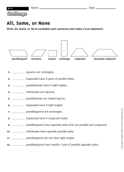 Unit A-3 All, Some, or None