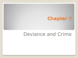 Deviance and Crime