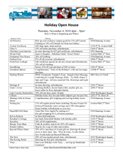 Holiday Open House - Downtown White Bear Lake