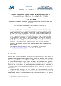 the Effects of Inlet Port Location and Prandtl Number