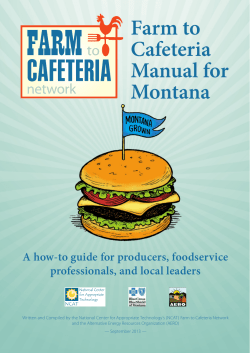 A how-to guide for producers, foodservice professionals, and local