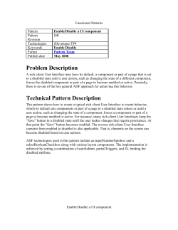 Problem Description Technical Pattern Description