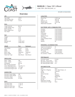 MARLIN | Class 105` Liftboat Overview