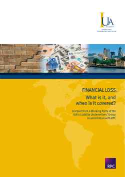 FINANCIAL LOSS What is it, and when is it covered?