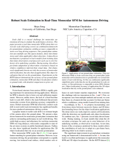 Robust Scale Estimation in Real-Time Monocular SFM