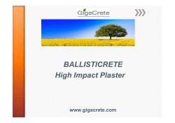 BALLISTICRETE PRESENTATION 8.28.13